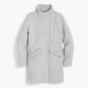 JCREW Wool Cocoon Coat - Heather Dusk/Grey